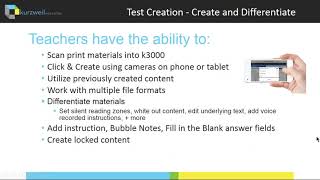 Test Taking with Kurzweil 3000