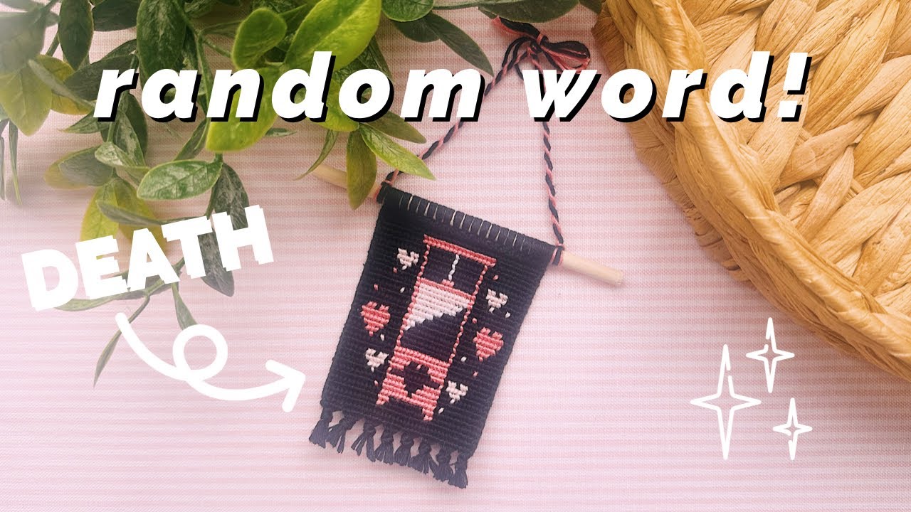 letting a RANDOM WORD GENERATOR choose my patterns! - YouTube
