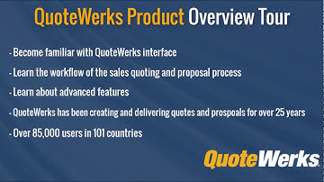 QuoteWerks Product Overview Video