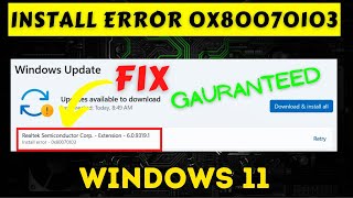 Windows update Install error 0x80070103 fix in Windows 11 Net Worth