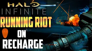Halo Infinite Beta Gameplay on Recharge | Running Riot VS ODST Bots