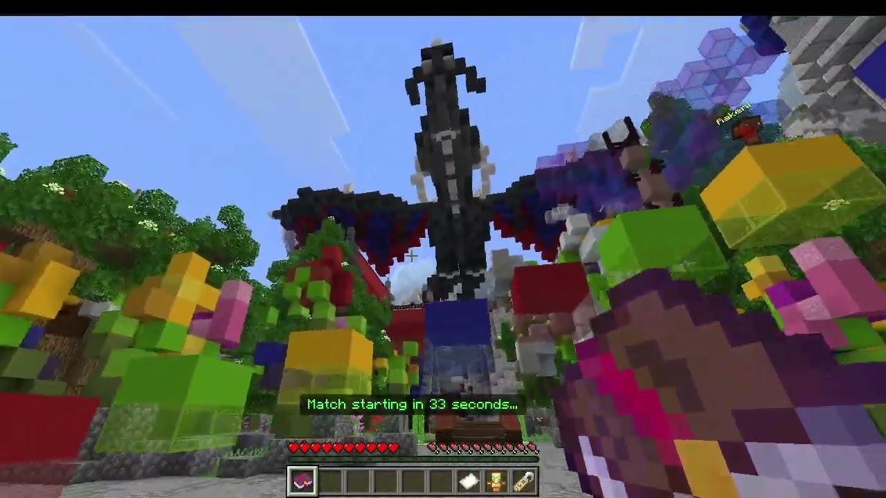 Playing Bedwars and CTF in Minecraft!