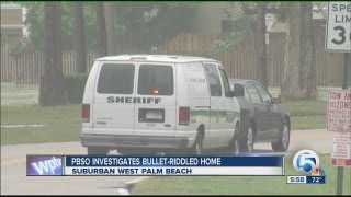 PBSO investigates bullet-riddled home