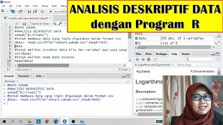 Analisis Deskriptif Data dengan Program R screenshot 5