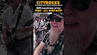 200 musicians play FREE - All right now (The biggest rock flashmob in Central Europe) #shorts