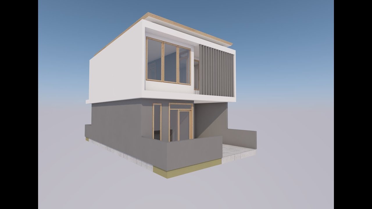 Tutorial ARCHICAD 22 Membuat Design Rumah Minimalis 2 Lantai Type 36