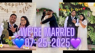 WE’RE MARRIED! Civil Wedding Ceremony and Micro Wedding Celebration!