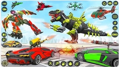 Dino Robot Car Transform game ||Flying Car Transform Robot Games||Android gameplay#3
