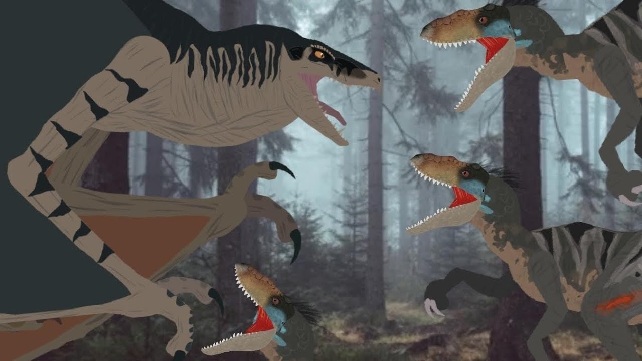 Mutadon vs velociraptors [DC2] | Jurassic world rebirth animation