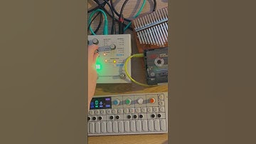 using the microcosm’s arp to loop and manipulate some kalimba