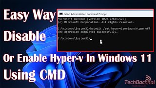 Famous Disable or Enable hyper v in Windows 11 Using CMD  How To enable  disable virtualization Net Worth
