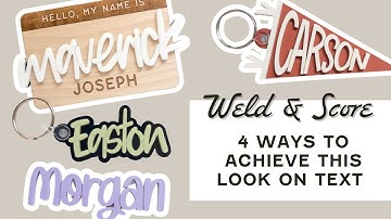 How to Weld & Score Connected Text for Laser Cutting