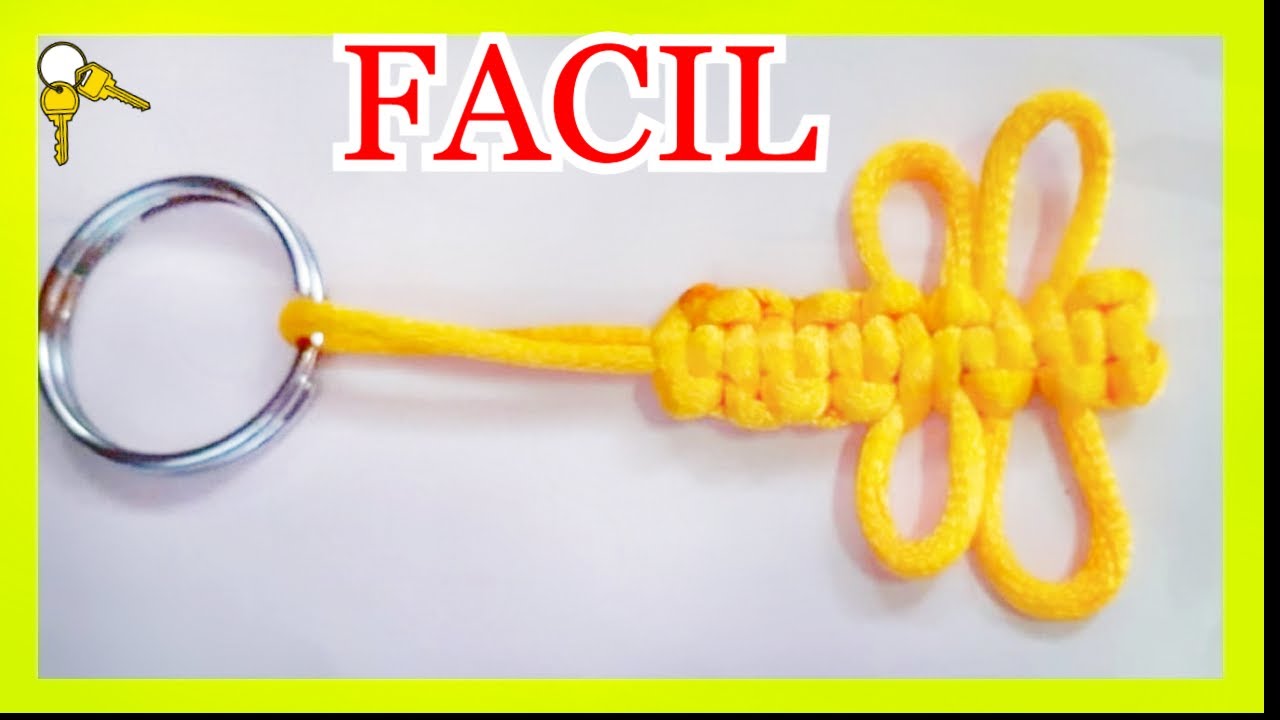 🔴como hacer*LLAVERO* con cola de ratón 😮(FACIL Y RÁPIDO)