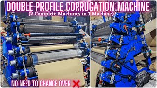 DOUBLE PROFILE CORRUGATION MACHINE (2 IN 1 MACHINE) || NO NEED TO CHANGE OVER ❌