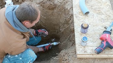 Installing 1" PEX line outside to PVC