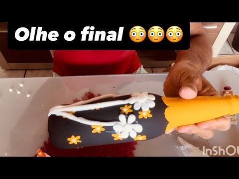 Uma linda Garrafa decorada