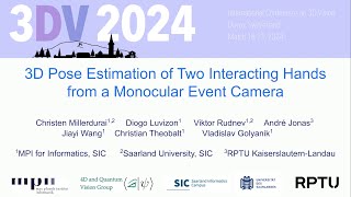 [3DV 2024] 3D Pose Estimation of Two Interacting Hands from a Monocular Event Camera