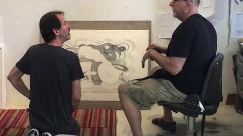 Richard Hull at Manneken Press/ new etchings in progress, April 2017