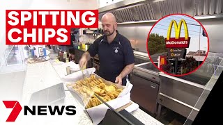 A fast food giant under fire over the potato shortage | 7NEWS
