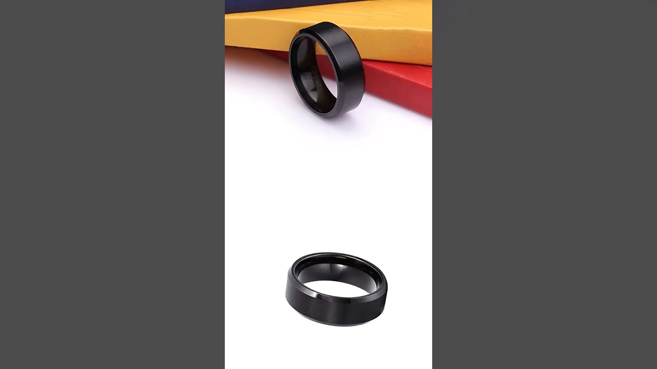 Sleek and Stylish Black Band Ring: A Modern Statement Piece 