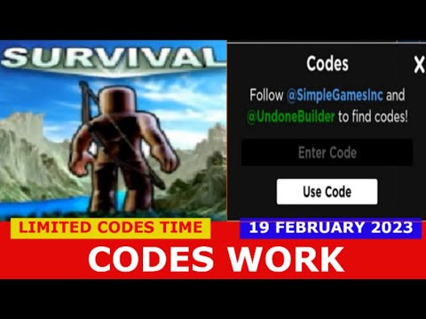 NEW CODES* [👑 Cosmetics!] The Survival Game [BETA] ROBLOX
