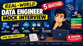 Data Engineer Mock Interview 2026 | SQL, Spark, APIs & SCD2 | Real-World Questions & Answers #data