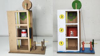 How To Make A Homemade Cardboard Elevator With Pulleys