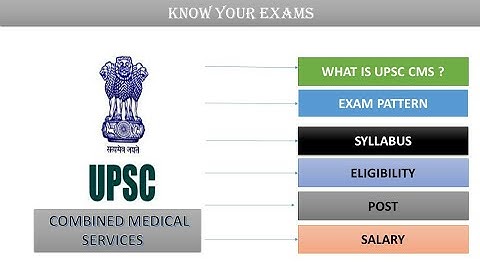 UPSC CMS kya hai | UPSC COMBINED MEDICAL SERVICE | COMBINED MEDICAL SERVICES | UPSC