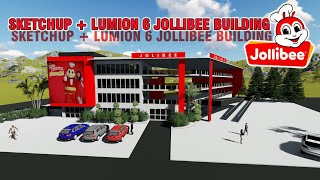 PART 2: Sketchup Plus Lumion Rendering JOLIBEE BUILDING