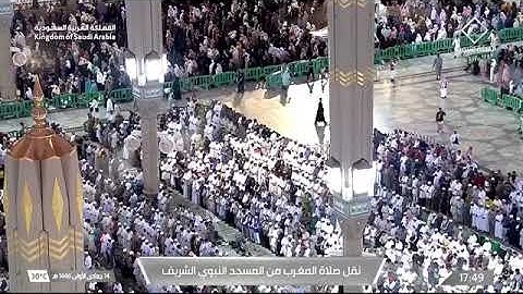 صلاة المغرب للشيخ أ.د. #محمد_برهجي 14 جمادى الأولى 1446هـ من سورة ص 30-44 #المسجد_النبوي