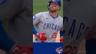 Michael Bush takes one DEEP 🚀 #cubs #homerun #mlb