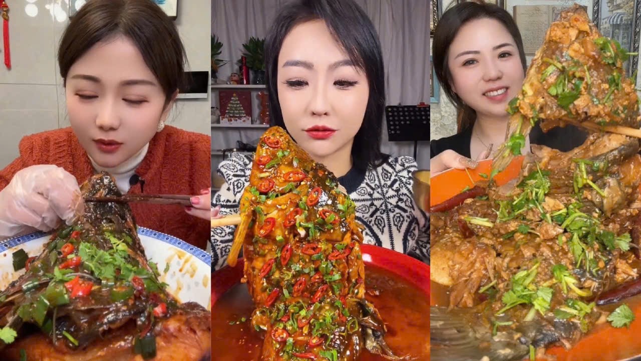 Eat Braised Fish, Challenge Eat Various Types of Braised Fish, Braised Fish Spicy #9