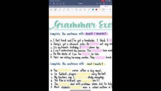 Grammar Revision - Unit 9