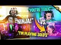 NINJASHYPER ARGUES WITH NICKMERCS! HE ACTUALLY  RAGE QUIT! (Fortnite: Battle Royale)