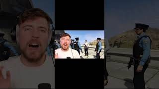 100 Assassins vs 10 Real Cops! №2 #shorts  #mrbeast #shortsvideo