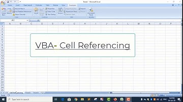 Excel VBA - Cell Referencing| Tutorials for beginners
