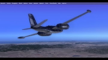 Turning up the settings for P3Dv4.5 to make a dusk run from Chino to Mojave.