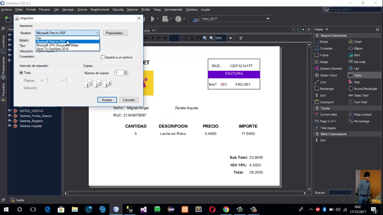 Crear Factura en SQL Server y Java NetBeans - YouTube