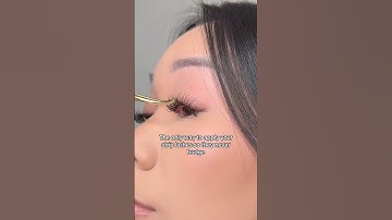 If your lashes never stay, try this hack! #lashhack #volashes #lashes #lashhacks #bestlashes
