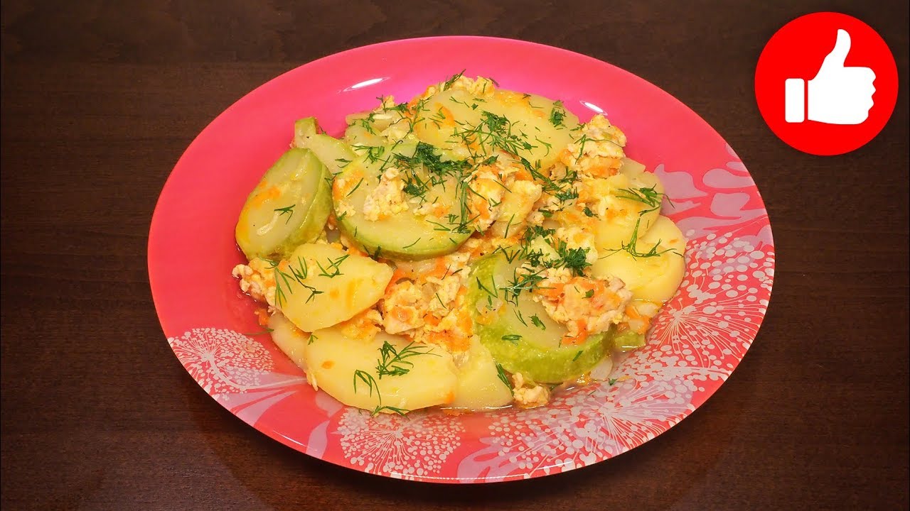 Тушеные кабачки с картошкой в мультиварке Тушеные кабачки с картошкой в мультиварке