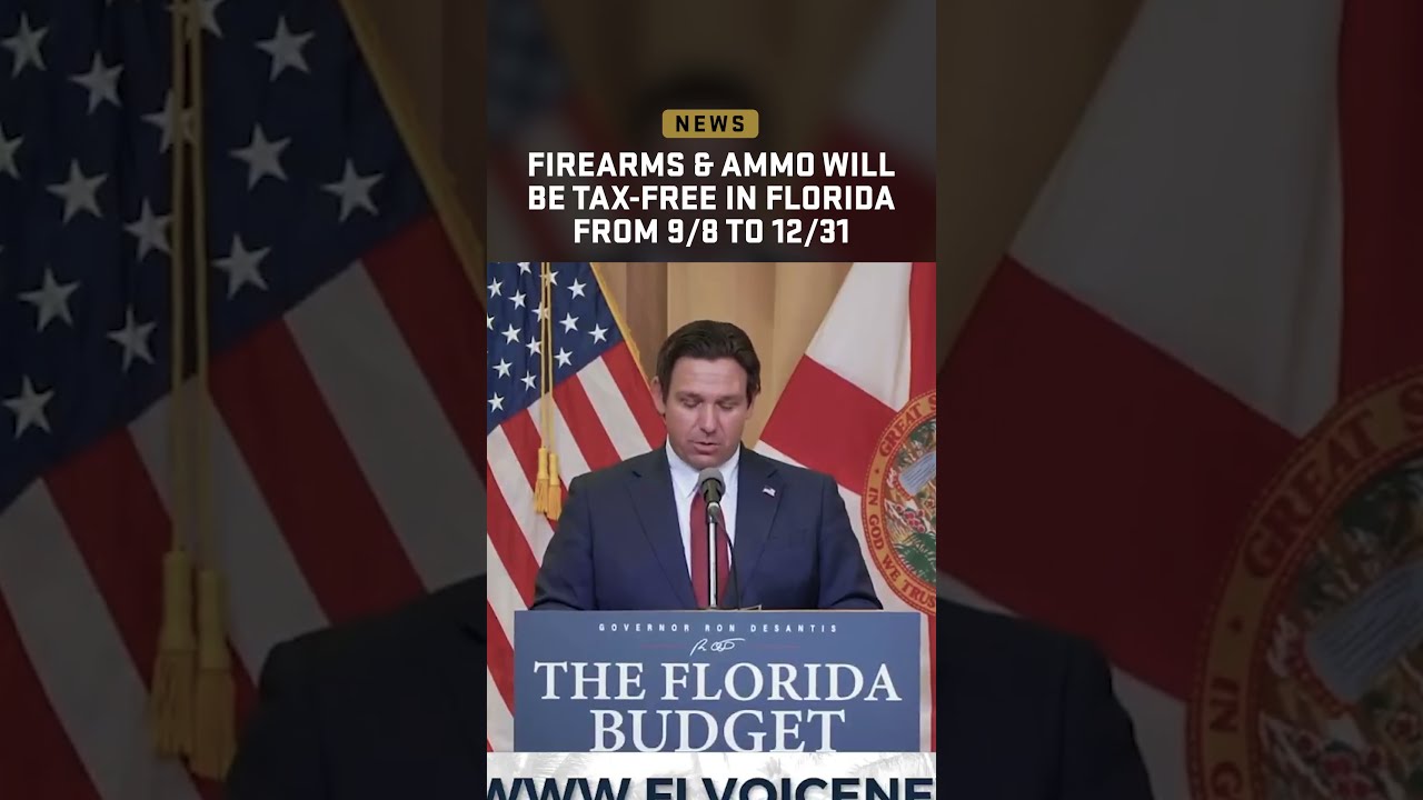 Firearms & Ammo Will Be Tax-Free in Florida from 9/8 to 12/31