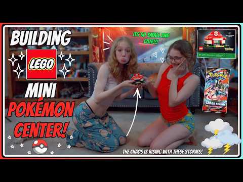 Build and Chill: Building LEGO Mini Pokémon Center & Listening to the Rain!!