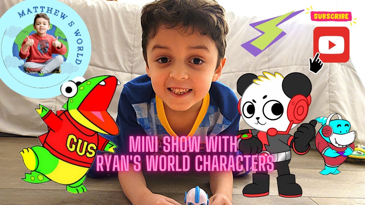 MINI SHOW RYAN TOYS!!!! PLAYING WITH RYAN'S WORLD CHARACTERS! YouTube
