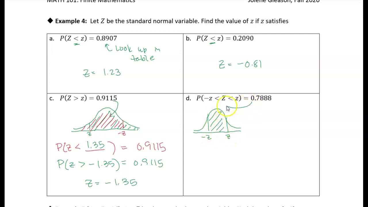 8.5-6 The Normal Distribution and Applications: Example 4 - YouTube