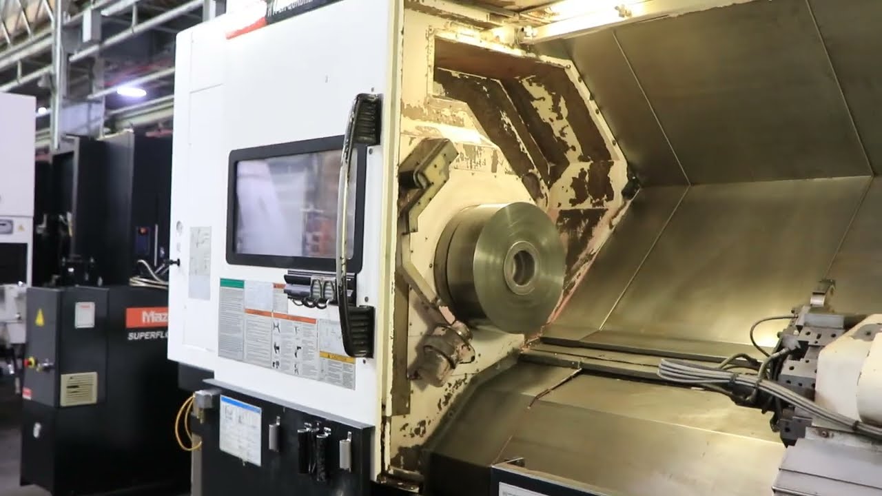 2013 Mazak Hyper Quadrex 450MY CNC TURNING CENTER - YouTube