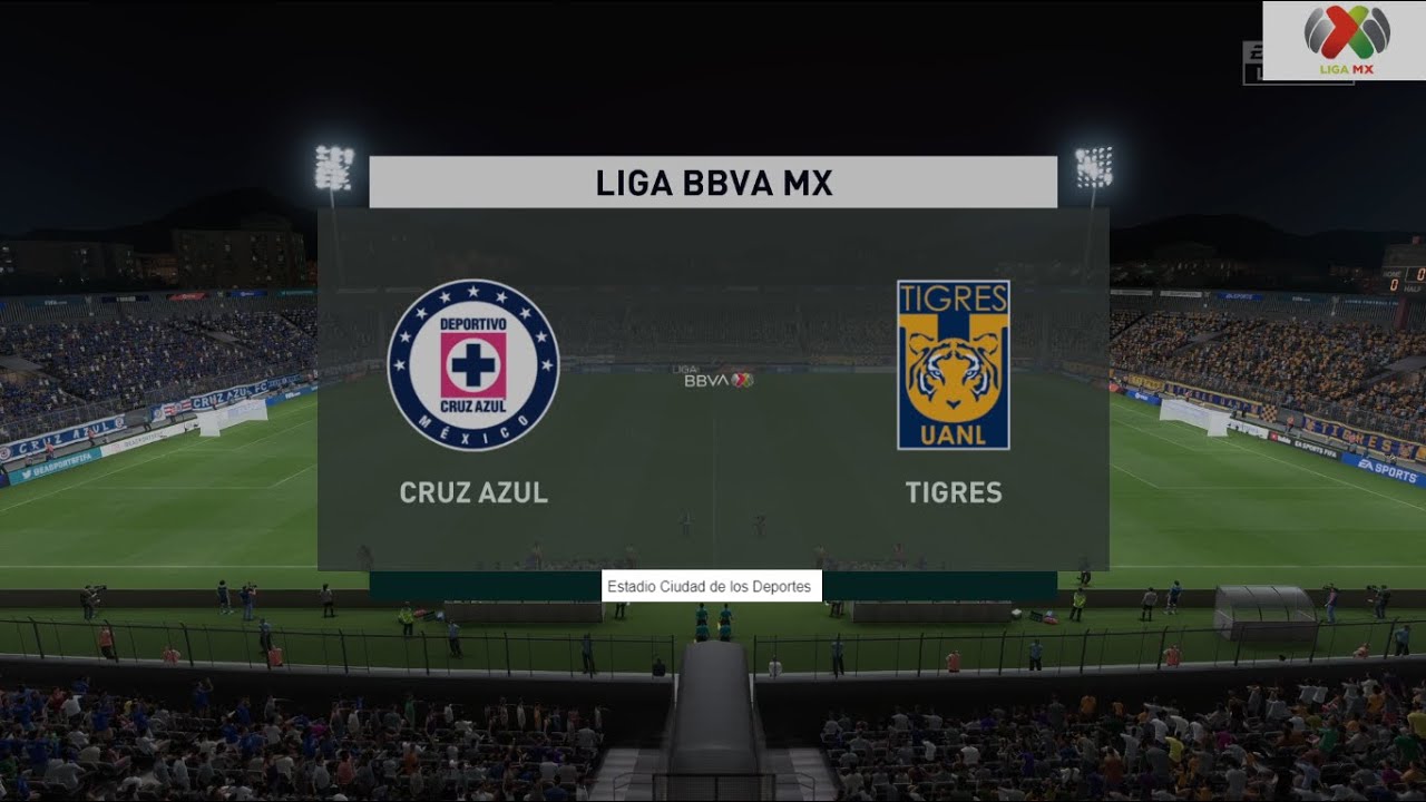 Cruz Azul Vs Tigres Jornada 7 LIGA MX --Clausura 2024 --FIFA MODO ...