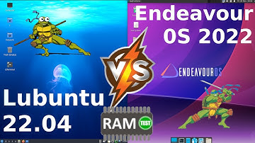 Lubuntu 22.04 vs Endeavour OS 2022: RAM Usage