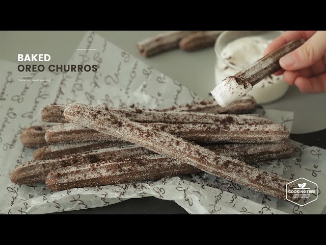 구운 오레오 츄러스 만들기 : Baked Oreo Churros Recipe | Cooking tree