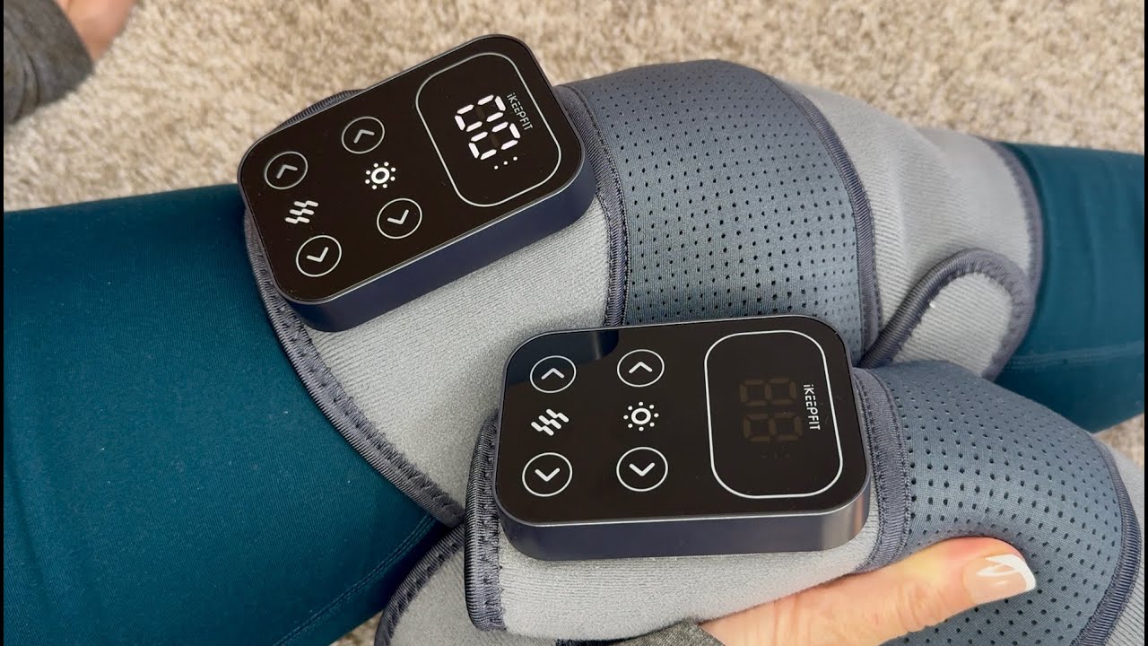 Cordless Knee Massager With Heat Vibration For Pain Relief