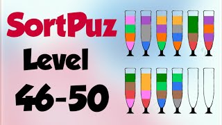 SortPuz colour 🧩 puzzle Level 46-50 || Android Game @Sudanworld_SW